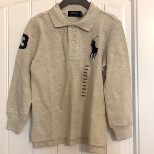 NWT Ralph Lauren Polo size 3T. Color is beige heather. Smoke/pet free home.